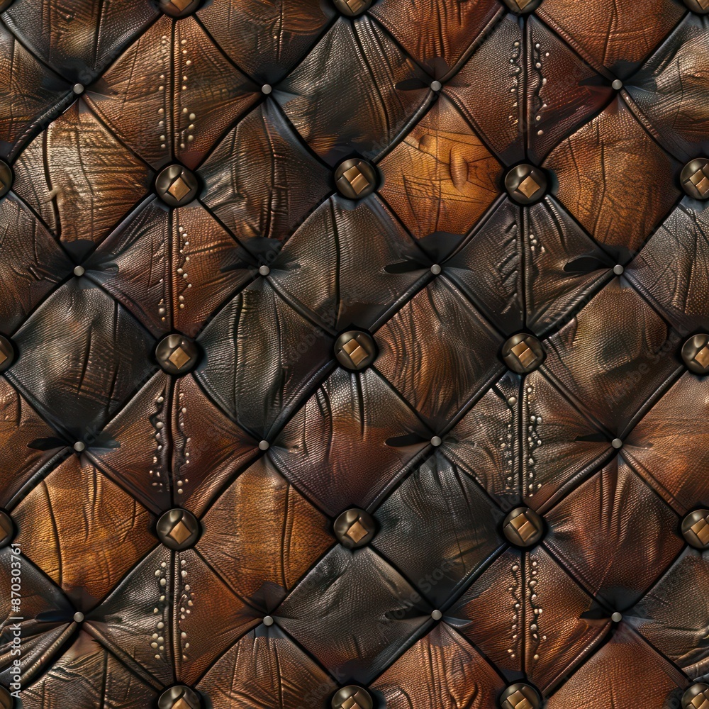 Naklejka premium Seamless abstract decorative leather pattern background