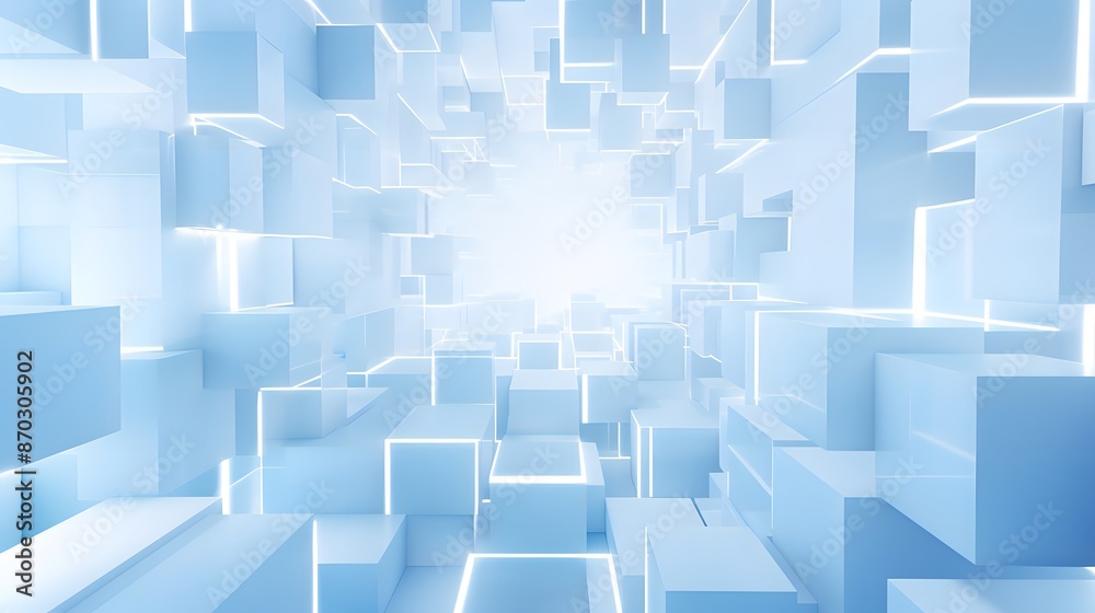 3d rendering of white and blue abstract geometric background. Scene for advertising, technology, showcase, banner, game, sport, cosmetic, business, metaverse. Sci-Fi Illustration. Product display 3d rendering of white and blue abstract geometric background. Scene for advertising, technology, showcase, banner, game, sport, cosmetic, business, metaverse. Sci-Fi Illustration. Product display