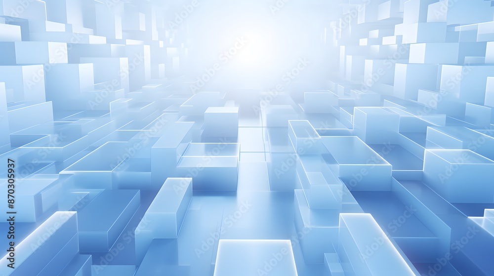 3d rendering of white and blue abstract geometric background. Scene for advertising, technology, showcase, banner, game, sport, cosmetic, business, metaverse. Sci-Fi Illustration. Product display 3d rendering of white and blue abstract geometric background. Scene for advertising, technology, showcase, banner, game, sport, cosmetic, business, metaverse. Sci-Fi Illustration. Product display
