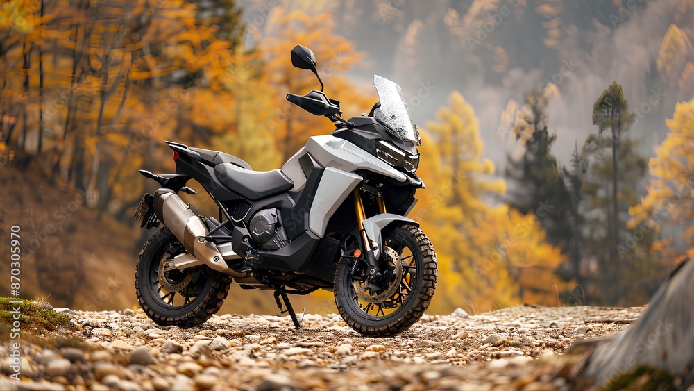 Obraz premium A modern Touring bike mockup