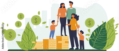 Wealth management advisor guiding a family through wealth transfer strategies ensuring financial security for future generations