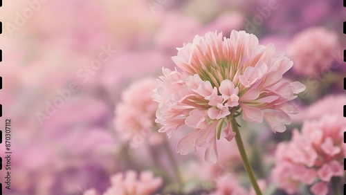 Statice flower limonium with film filter effect