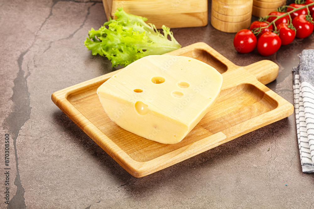 Gourmet Maasdam cheese with hole Gourmet Maasdam cheese with hole