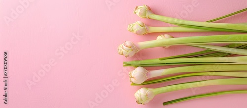 Fresh Lemongrass Isolated o...