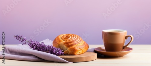 Coffee cup on a wooden stan...