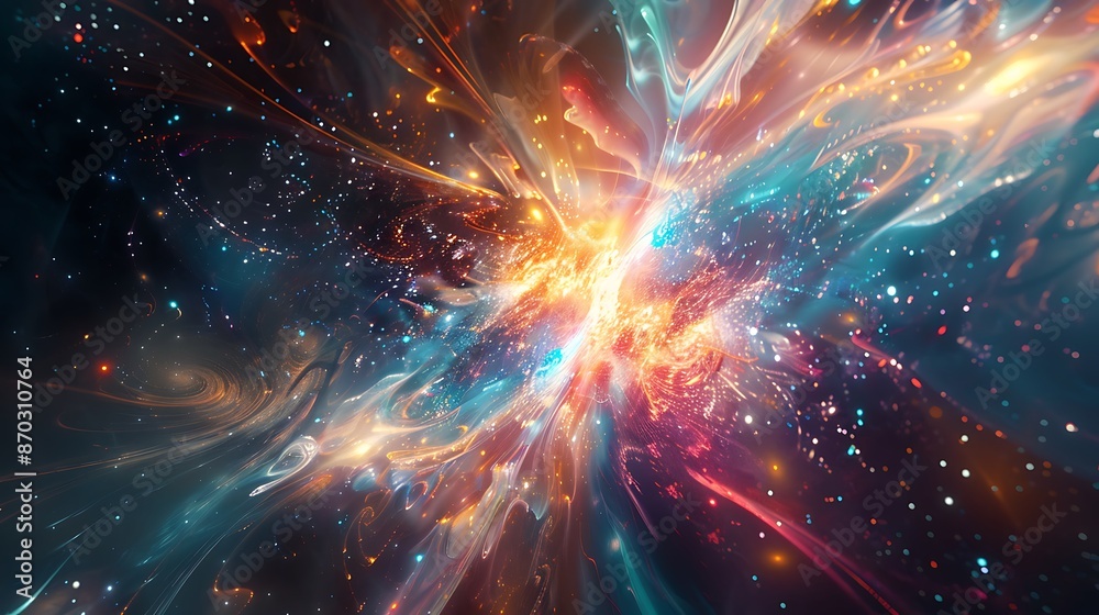 Fototapeta premium visualization of space