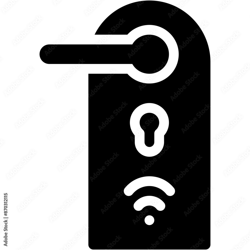 Vector Icon Smart Lock, Door Lock, Door Handle, Access, Security Vector Icon Smart Lock, Door Lock, Door Handle, Access, Security