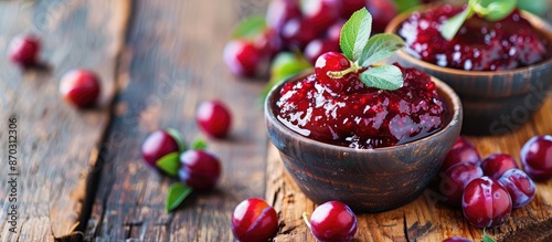 Bowls with tasty homemade p...