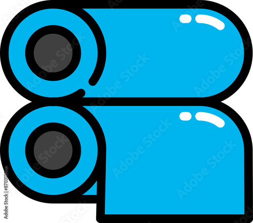 Paper roll line icon