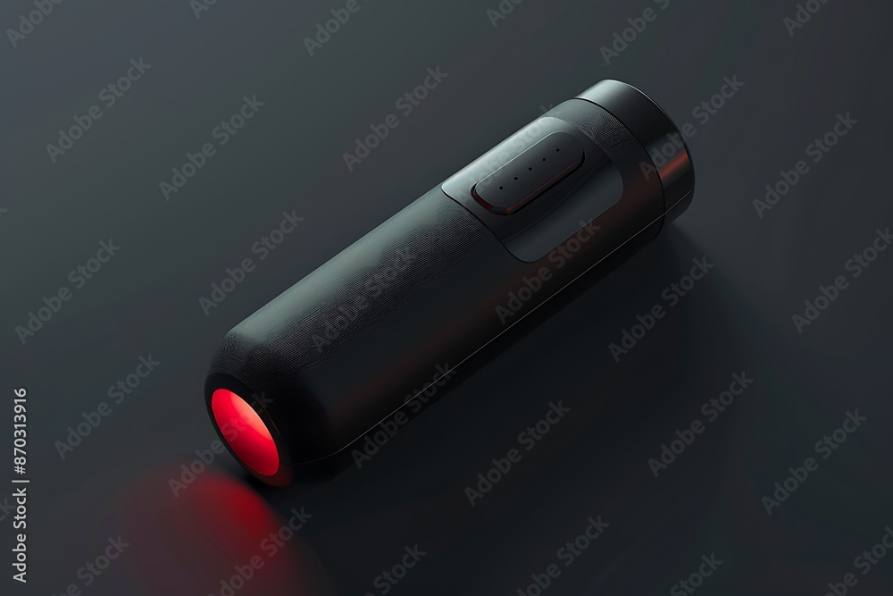 Sleek smart inhaler, minimalist, photorealistic, close-up, dramatic lighting Sleek smart inhaler, minimalist, photorealistic, close-up, dramatic lighting