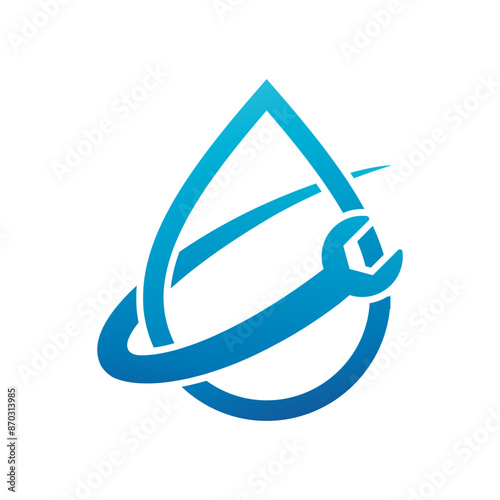 Plumbing service logo design template