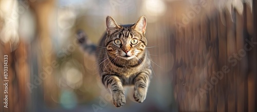 funny cat flying. photo of ...