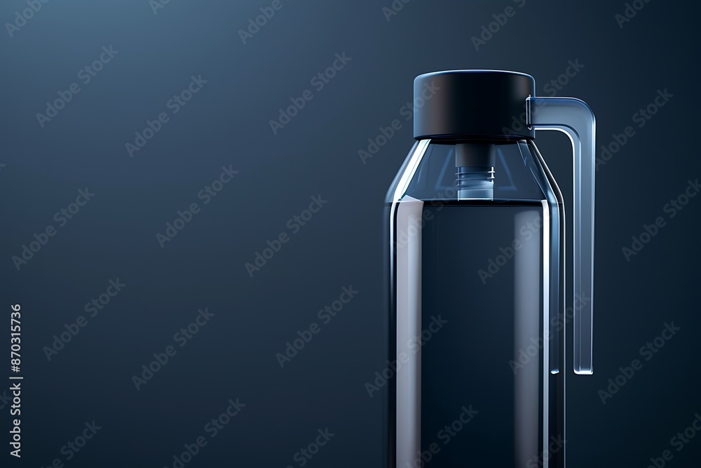 Advanced water bottle, health tracker, minimalist, close-up, photorealistic, dramatic lighting Advanced water bottle, health tracker, minimalist, close-up, photorealistic, dramatic lighting