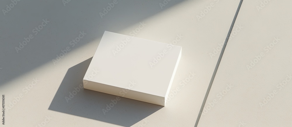 Diagonal white business card mockups with soft shadows on a light grey concrete surface for a flat lay, top view with an open composition and copy space image. Diagonal white business card mockups with soft shadows on a light grey concrete surface for a flat lay, top view with an open composition and copy space image.