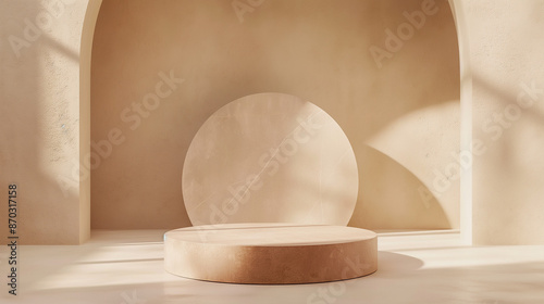 podiums for product placement and mock up