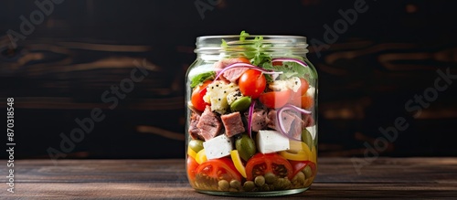 Fresh and nutritious glass ...