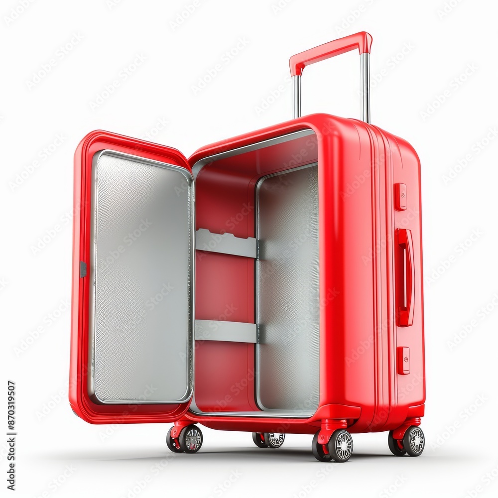 Large suitcase on white background. Large suitcase on white background.