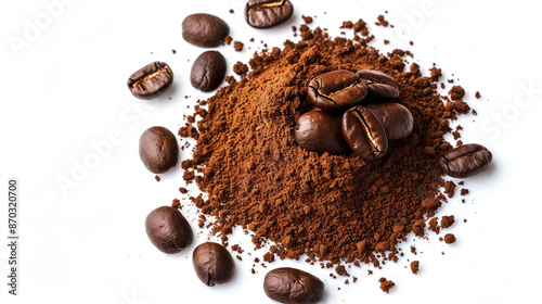 coffee power spread isolate...
