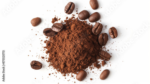 coffee power spread isolate...