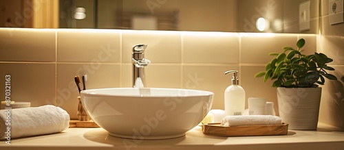 Interior of a hotel bathroo...