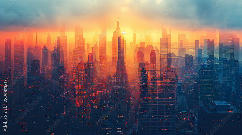 Fototapeta premium city view