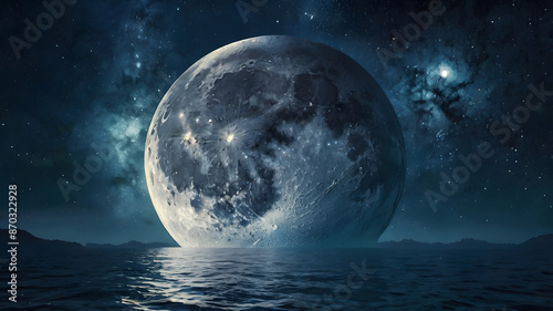earth and moon