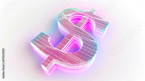 creative dollar sign isolat...