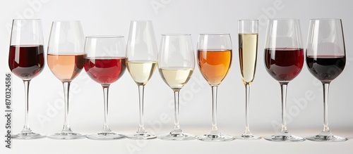 Close-up of various wine-fi...