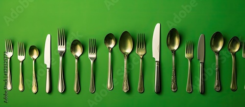 Top view of various cutlery...