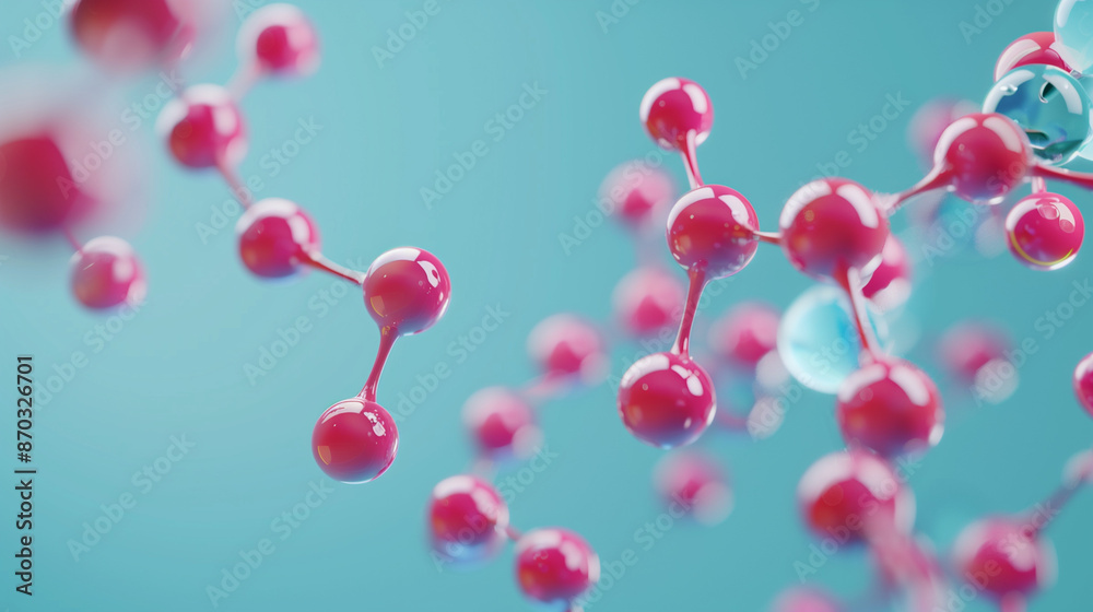 Molecules on background Molecules on background