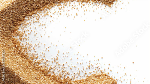 beach sand isolated on whit...