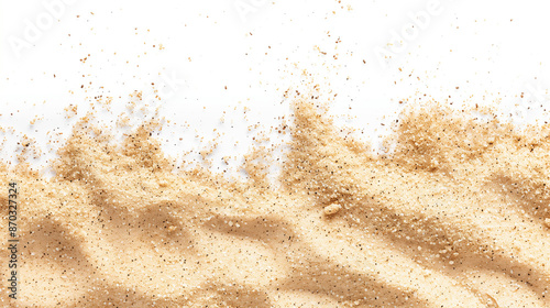 beach sand isolated on whit...