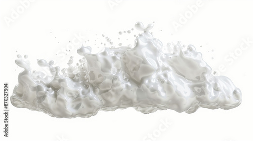 soap foam bubble isolated o...