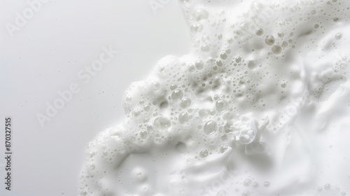 soap foam isolated on white...