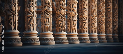 Old columns standing tall w...