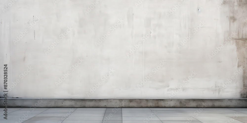 Fototapeta premium Minimalist Concrete Wall and Floor