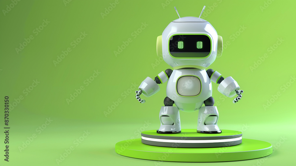 3d blender robot android Mascot 3d blender robot android Mascot