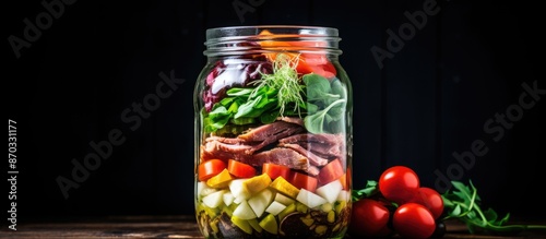 Fresh and nutritious glass ...
