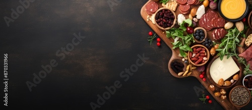 Menu concept featuring a va...