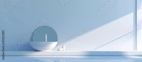 Indoor modern water sink wi...