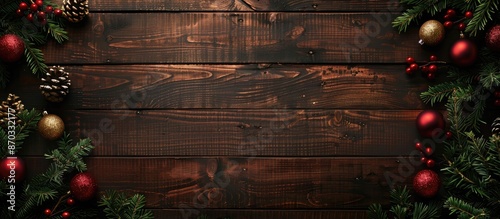 Frame a dark wooden backgro...