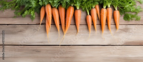 Organic carrots with a whit...