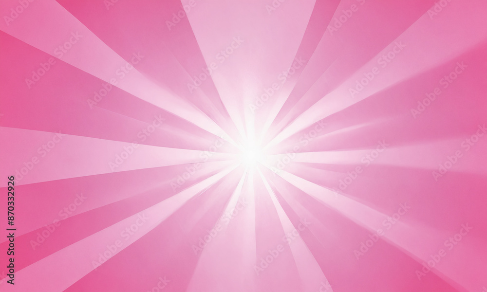Pink light rays radiating from center Pink light rays radiating from center