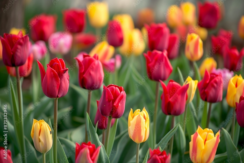 Field of colorful tulips red tulips field many red flowers spring flowers field tulip red tulips yellow tulips pink flowers field Field of colorful tulips red tulips field many red flowers spring flowers field tulip red tulips yellow tulips pink flowers field