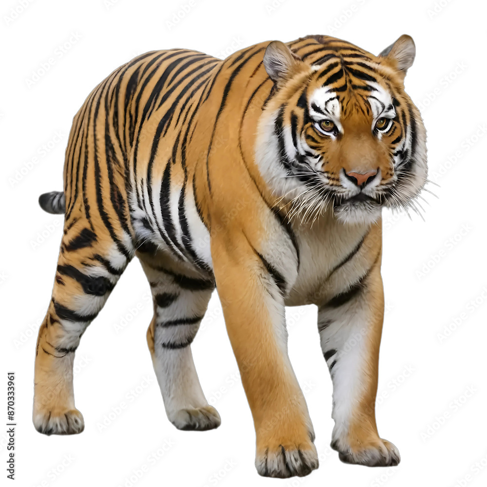 Obraz premium tiger isolated on white background