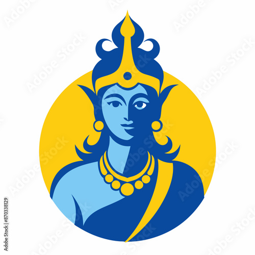 lord shiva logo icon Vector Illustration 