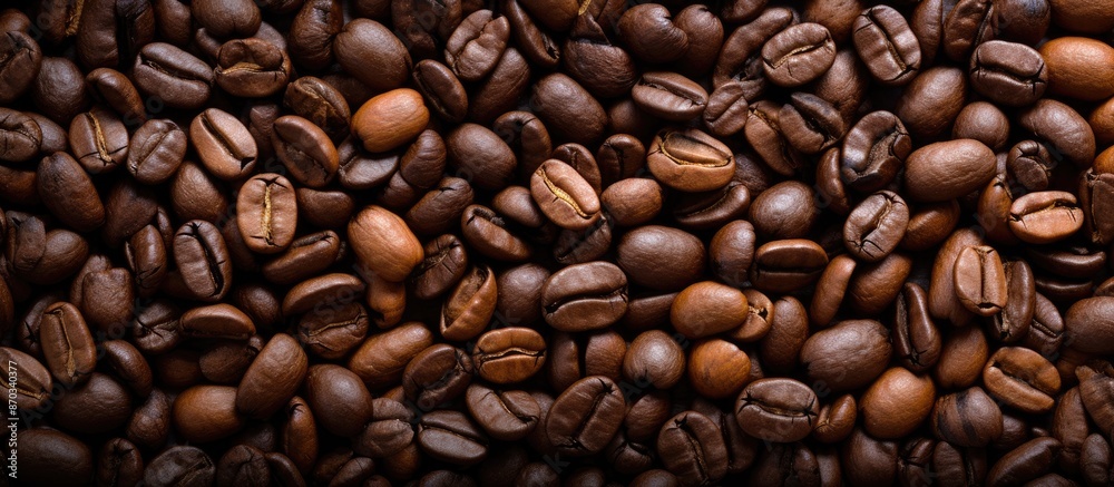 Use roasted coffee beans as a backdrop for a copy space image. Use roasted coffee beans as a backdrop for a copy space image.