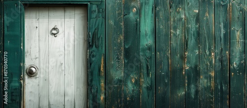 A white vintage front door ...