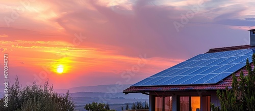 Solar panels producing clea...