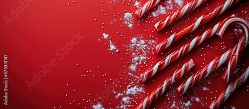 Christmas-themed red backgr...